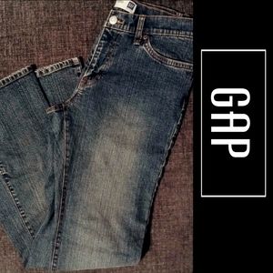 Gap Lowrise stretch flare Dark wash Blue Jeans